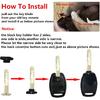2 Pack Key Fob Shell Case Fit for Honda Accord Civic EX Pilot Keyless Entry Remote Key Housing Replacement with Free Screwdriver Casing Only (1 Black