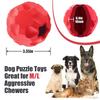 Nova Bola de Borracha para Petiscos de Cachorro Mantenha-os Ocupados Brinquedo Interativo para Cachorro Bola Indestrutível para Cachorro Dispensador de Petiscos para Cachorro Mastigadores Agressivos