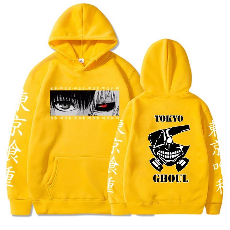 Animazione Giapponese Felpe con Cappuccio Kaneki Ken Uomo Moda Manica Lunga Felpe Donna Casual Streetwear Harajuku Sudaderas