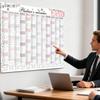 Calendar de perete mare 2026 Planificator vertical pe 12 luni Hârtie cu grilă mare pentru birou și casă, Planificare sală de clasă școlară