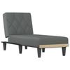 VidaXL Chaise longue gris foncé tissu 352857