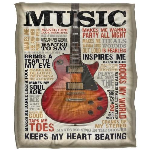 Retrorocket Studio Music Silky Supersoft Blanket