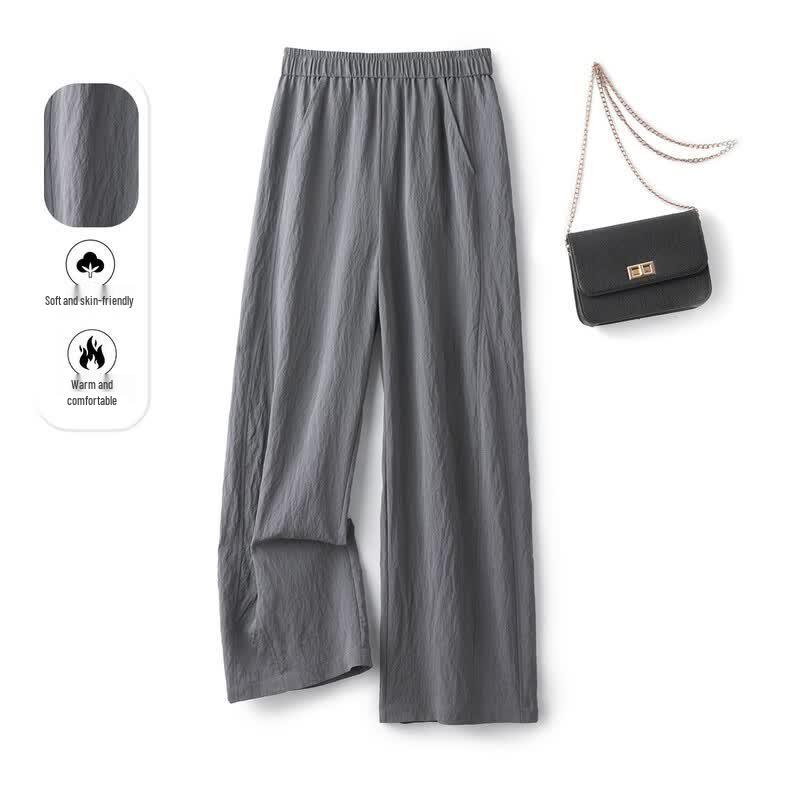 Srcr Women s 19 Momme Silk Straight Casual Pants 2XL