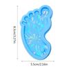 Small Foot Ornament Silicone Mold Woman Keychain Decorative Pendant Resin Casting Mould Jewelry Molds for DIY Crafts