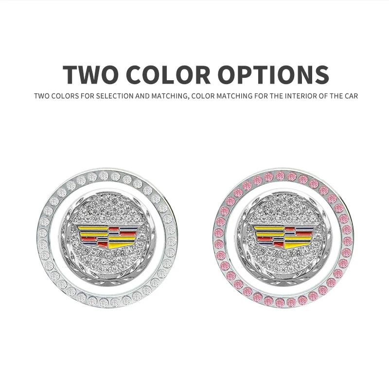 Car One-Click Engine Start Stop Switch Button Cover Rhinestone Sticker For Cadillac Escalade CTS ATS SRX STS XT5 XT4 XT6 XTS CT4