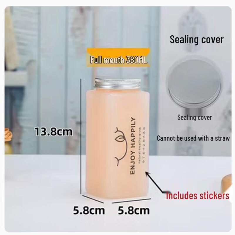 Saint Beile Disposable Rectangular Plastic Beverage Bottles