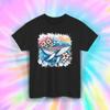 Tribal Whale Shirt Floral Ocean Splash Hawaii Beach Graphic Tee S-5XL