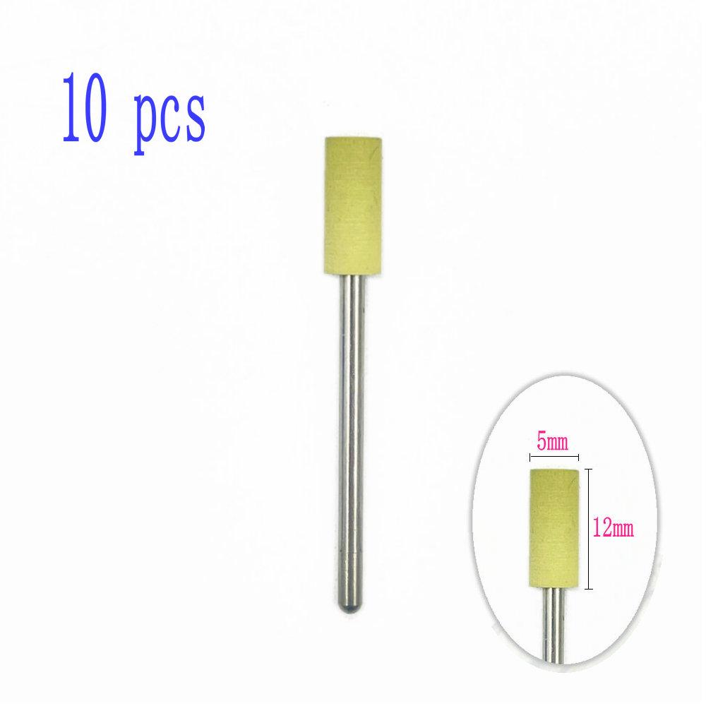 6pcs/10pcs Silicone Rubber Dental Polishing Polisher Grinders Nail Drill Bits for Electric Manicure 2.35mm Shank