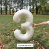 Large Milk White Number Balloons (32/40 inch) – Ideal for Kids' Birthday Parties and Outdoor Photo Props