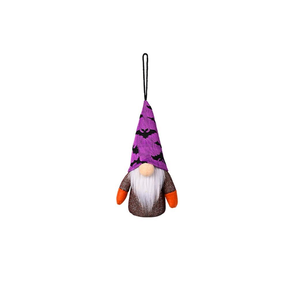 2pcs With Light Dwarf Small Pendant Hanging Faceless Doll Halloween Decoration Pendant Gifts