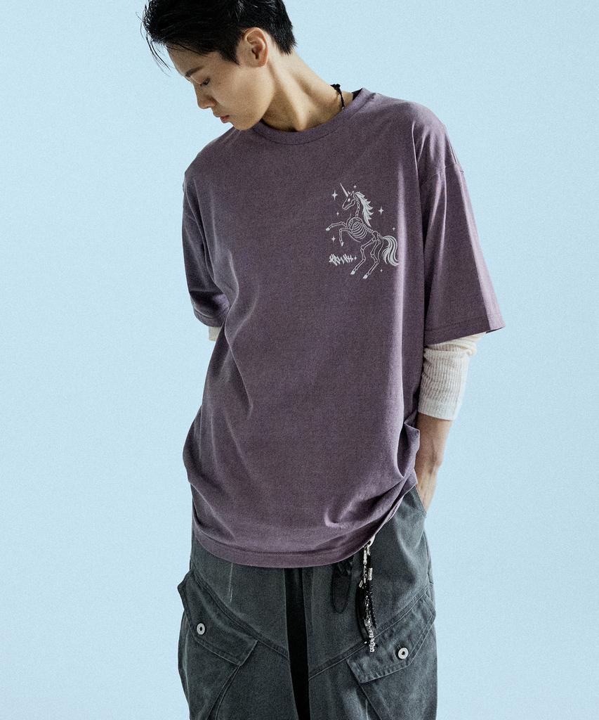 Keuleogsi Unicorn Pigment T-Shirt Purple