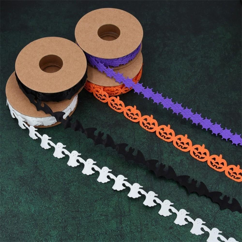 Bat Halloween Packaging Gift Box Ribbon Pumpkin DIY Ribbon Strips Ghost Festival