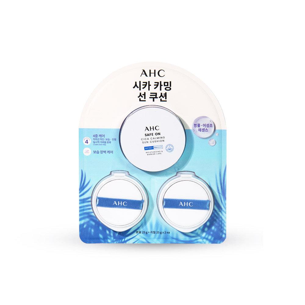 AHC SafeOn Cica Calming Sun Cushion 25g (1 main product + 2 refills)