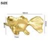 Solid Brass Goldfish Shape Solid Brass Retro Knobs Door Handles Cabinet Wardrobe Drawer Pulls Single Hole Home Hardware