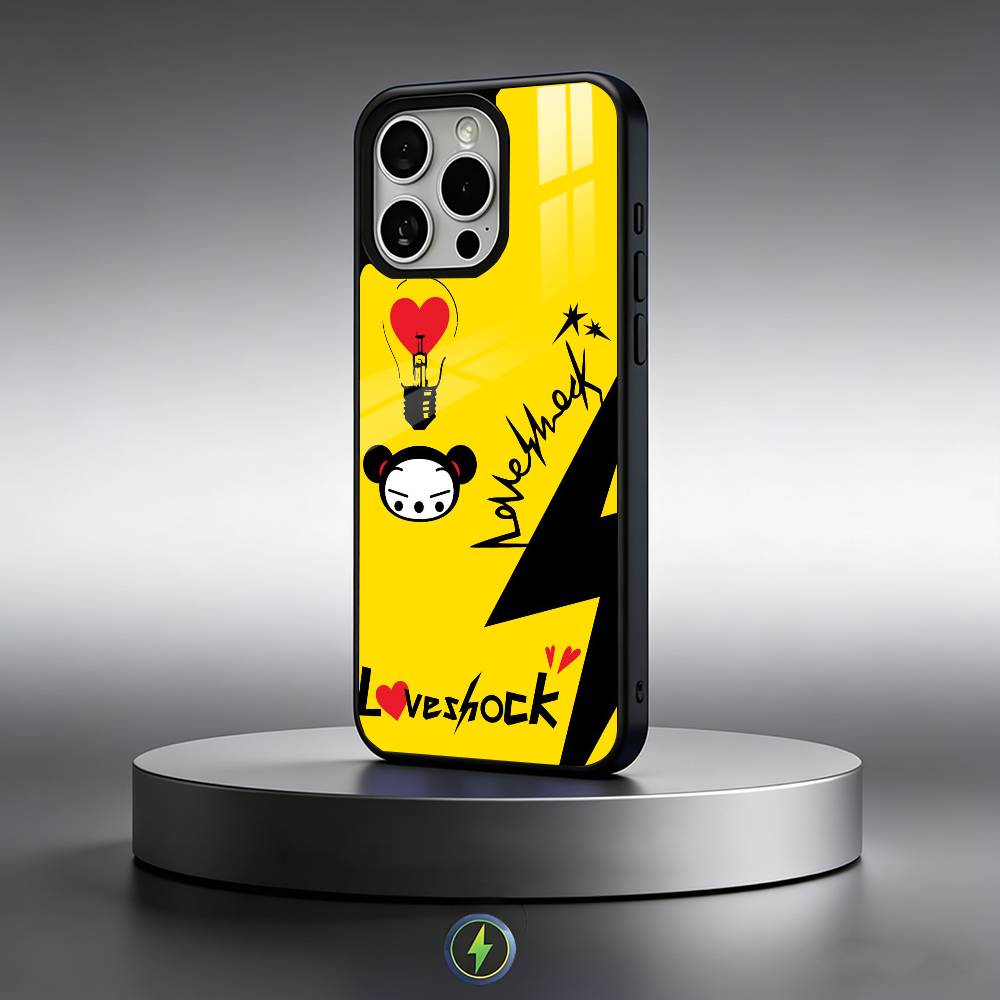 Cute Cartoon Pucca Garu Phone Case For iPhone17,16,15,14,13,12,11 Plus,Pro Max Magnetic For Magsafe Wireless Charging