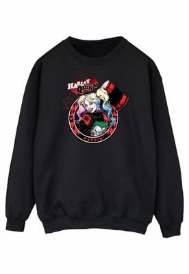 Moletom feminino/feminino Harley Quinn Joker Patch