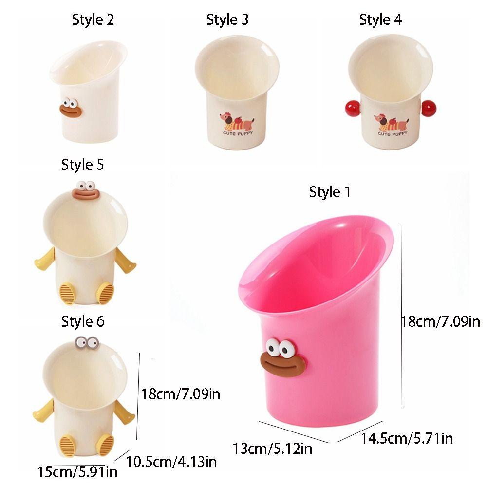 Cute Desktop Trash Can Large Caliber Paper Basket Multifunctional Rubbish Bin  Living Room