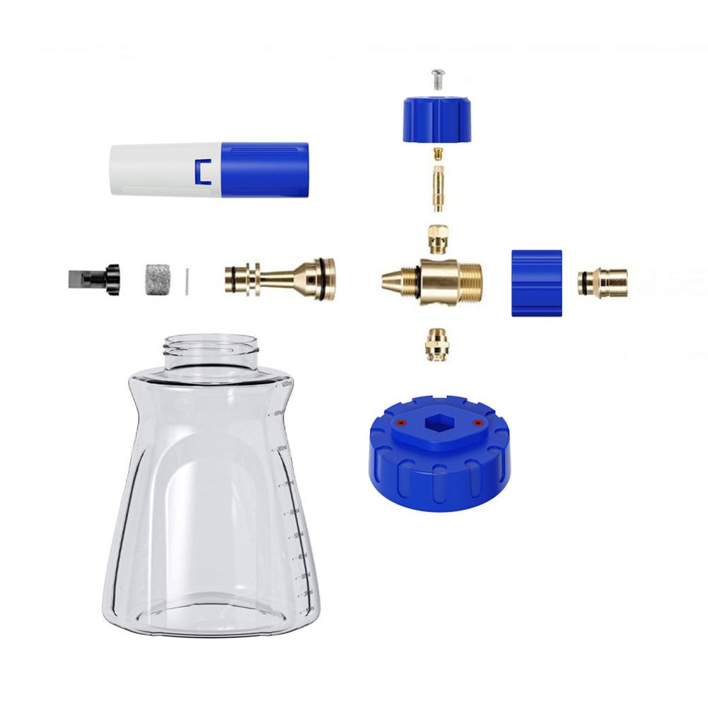 For Pressure Washer Foam Sprayer with Stainless Steel Filters 1L Capacity and Adjustable Nozzle for Effective Foam