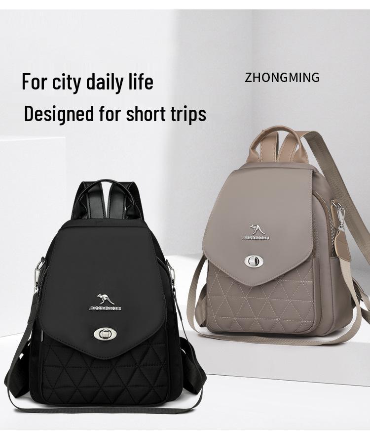 Lightweight Women's Three-Way Travel Backpack - Large Capacity, Casual, Fashionable Mommy Bag