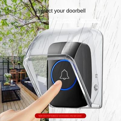 Doorbell Rain Cover Outdoor Transparent Outdoor Doorbell Box Transparent Outdoor Wireless Rainproof Doorbell Box