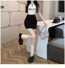 Women's XS Black Summer 2025 High Waist Bodycon Midi Pencil Skirt