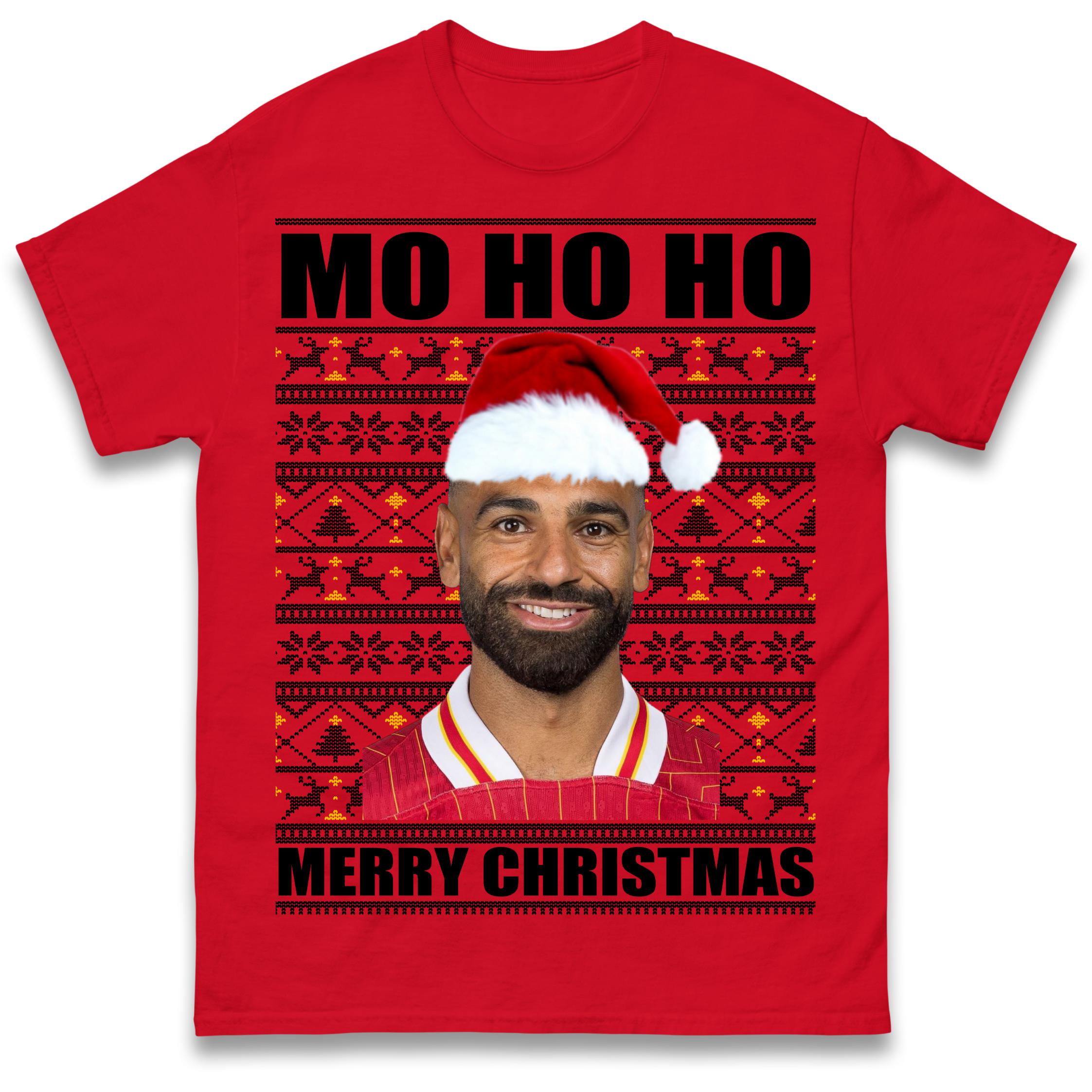 

Mo Ho Ho Salah Christmas T Shirt Tshirt Mens Womens Unisex Tops Tees 2XL