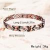 Bracelet Magnétique Feuille pour Femme Feuille Brossée Personnalité Créative Bracelet Généreux