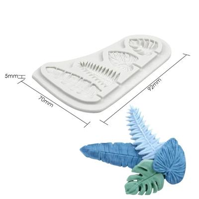 Kuchendekoration Kreative Formen 4 Blätter Kuchenform Silikonform Schokolade Süßigkeiten Fondant Kuchendekorationswerkzeug Fächerwerkzeuge Zubehör