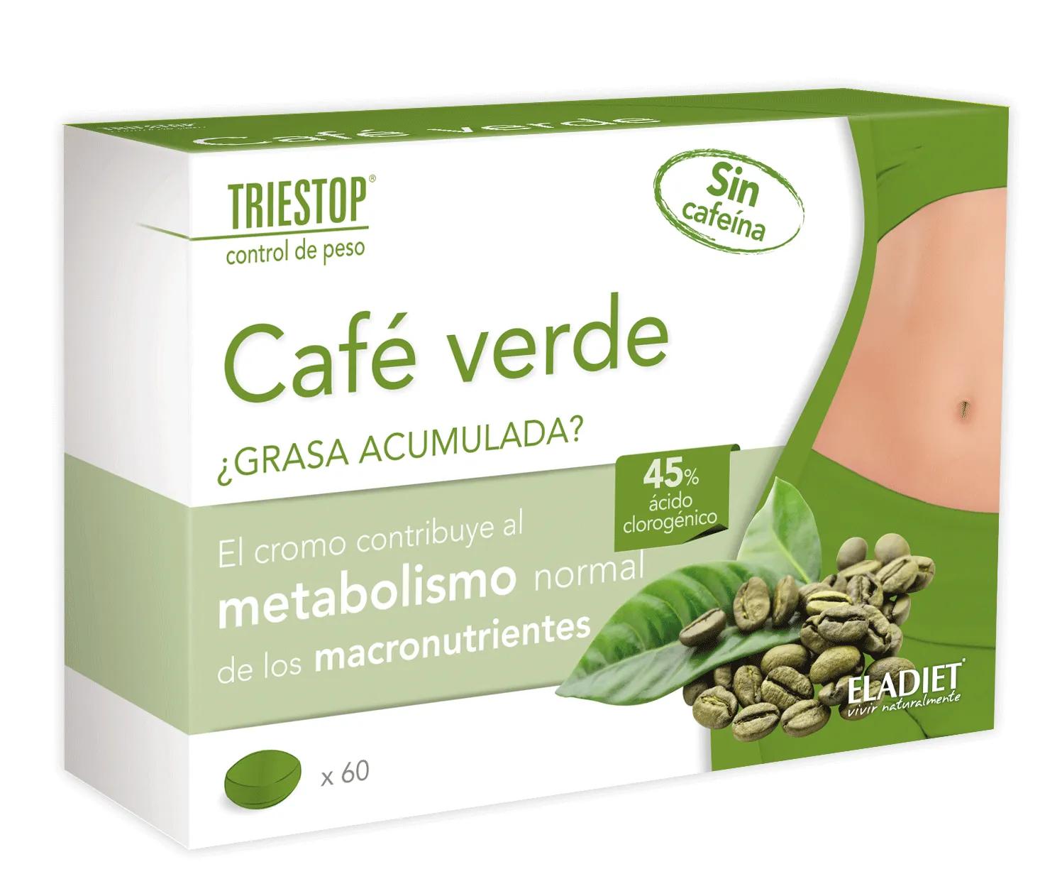 Eladiet Triestop Cafe Verde Sin Cafeina 60 Комп.