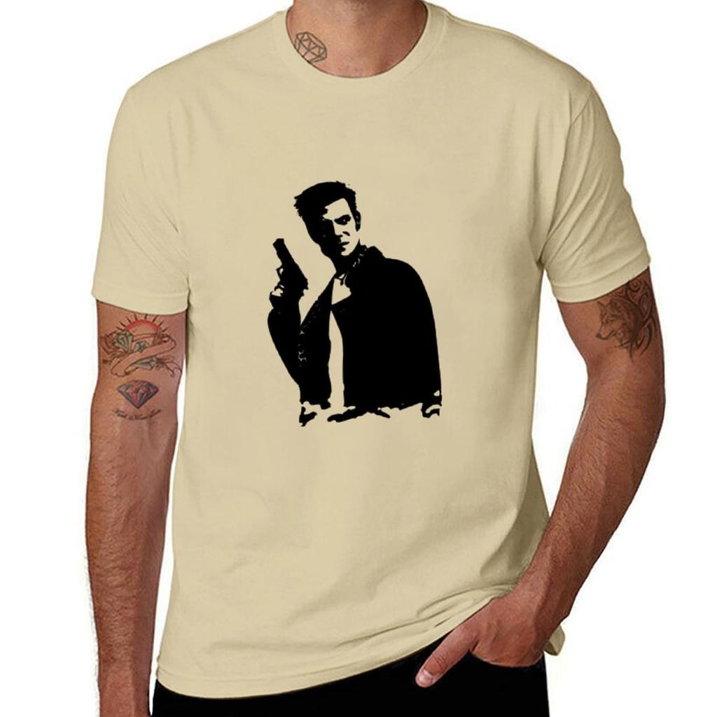 Max Payne Design Classic Tshirt Short sleeve tee customizeds kawaii clothes mens vintage t shirts
