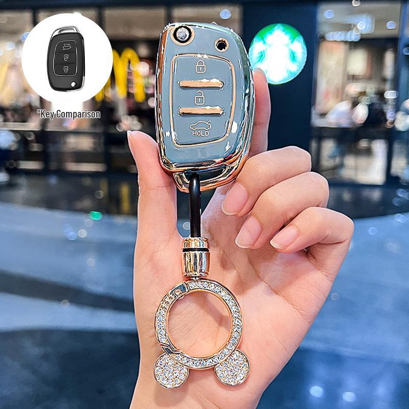 Beijing Hyundai Elantra, New Verna, Celesta Folding Key Cover for Women
