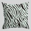 Tropical Green Tiger Pattern Double-sided Printed pillow cover Short plush Suitable living rooms sofas throw cushion cover