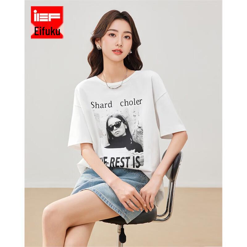 IEF 2026 Summer Casual Printed T-Shirt One Size