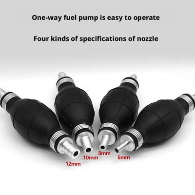 6/8/10/12mm Universal Fuel Pump Rubber Manual Liquid Oil Transfer Pump Petrol Diesel Hand Primer Bulb for Car Marine Outboard