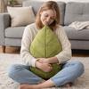 Soft Throw Pillow PP Cotton Filling Sofa Cushion Minimalist Leaf Shaped Pillow  Bed Room