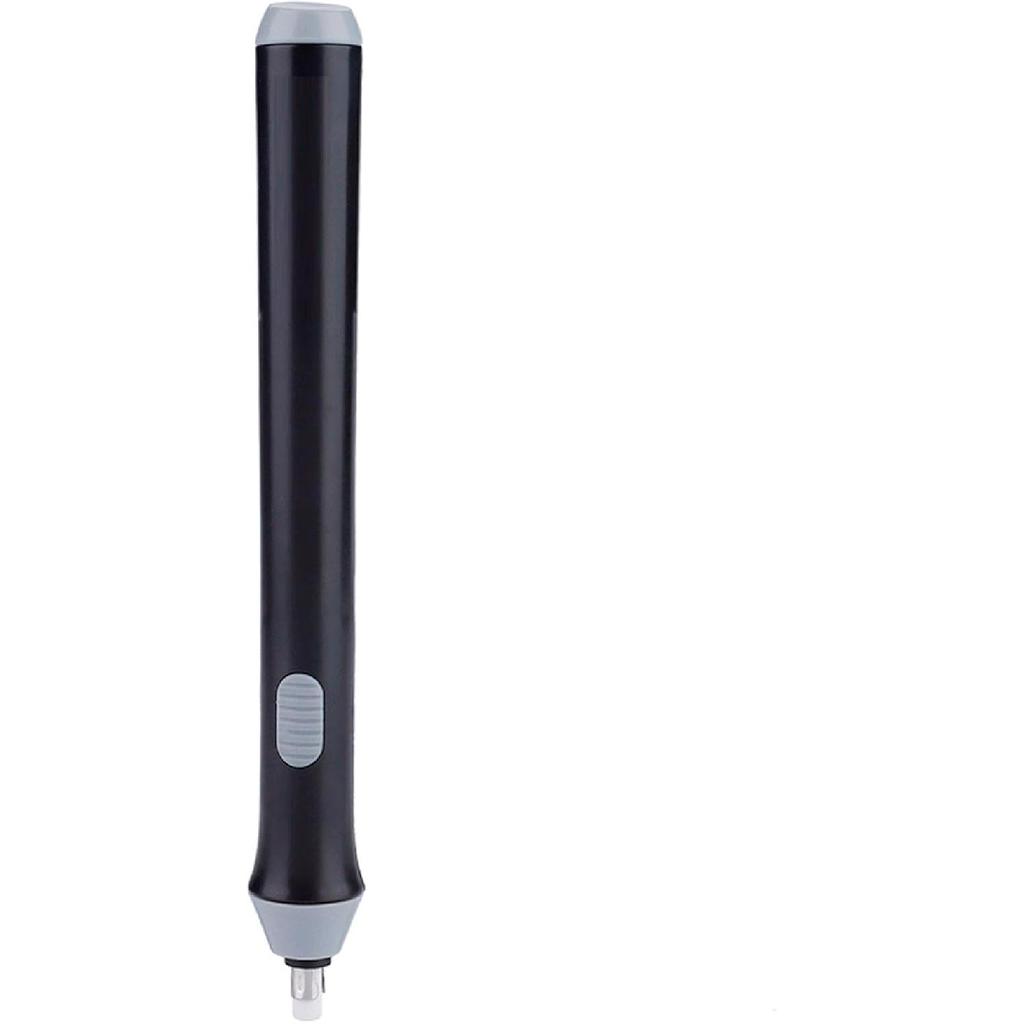 3 Colors Electric Eraser, Automatic Eraser Battery Operated Automatic Pencil Shape Eraser Kit with 22 Eraser Refills for Drawing, Painting(Black)