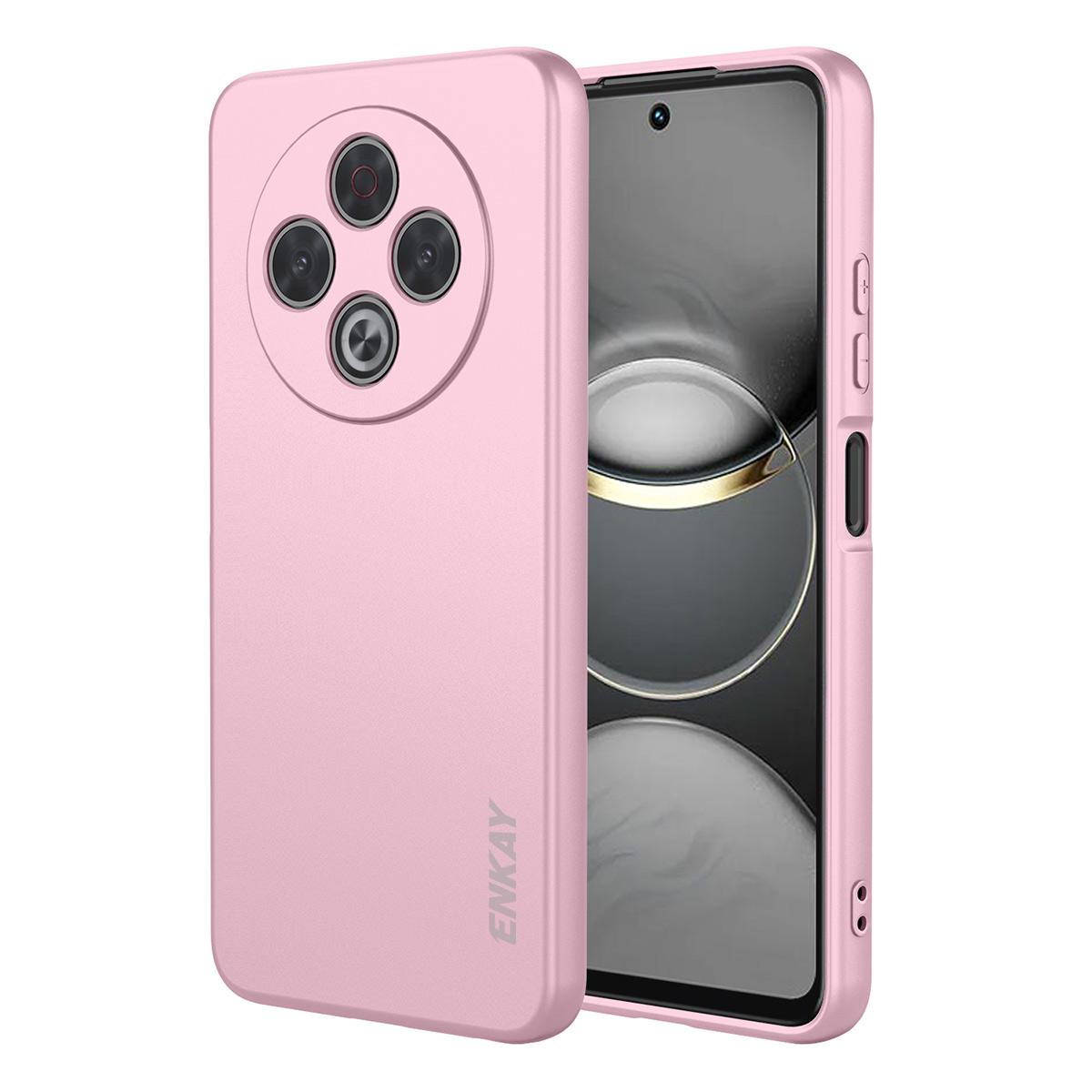 

For TECNO Spark 30 4G Silicone Case ENKAY HAT PRINCE Straight Edge Cell Phone Back Cover Pink