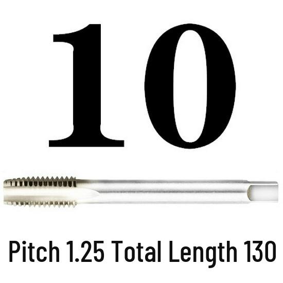 Extended Shank Fine Thread Tap for Hand and Machine Use, Non-standard Sizes M4-M24