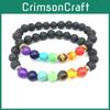 Stunning 2020 New Black Stone Synthetic Yoga Bracelet Featuring Colorful Elephant Design