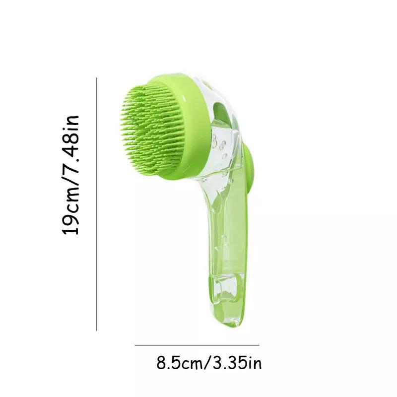 Pet Bath Brush for Dogs Cats – Soft Silicone Massage Grooming Brush for Easy Washing