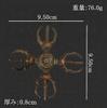 Sankosho, Cross-shaped Trident, Vajra, Esoteric Buddhism, Ritual Implement, Vajra, Talisman, Protection from Evil Spirits, Amulet, Kukai