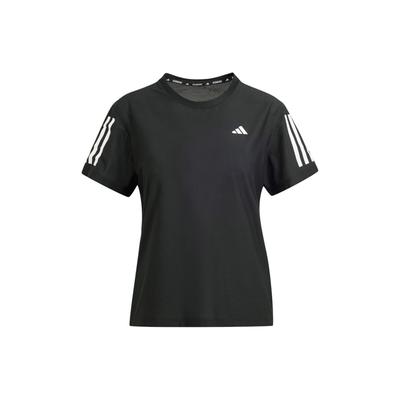 Own The Run Reflective Stripe Crew Neck Short Sleeve T-Shirt Women Tops Black IN2961