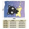 Cute Chococats Blanket Quality Warm Soft Black Cat Bedding Throws Autumn Child Couch Chair Sofa Bed Street Trend Bedspread