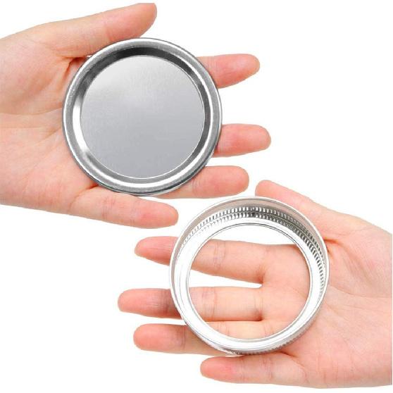 24 pcs canning lids and bands canning jar rings regular mouth(70mm) for Mason Jar Canning Lids for Leakproof Storage Can Mason Ball Canning