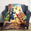 1pc Tom and Jerry Flannel Blanket Soft Warm Throw for Home, Office, Travel, All-Season Cozy Bedding GiftL1115