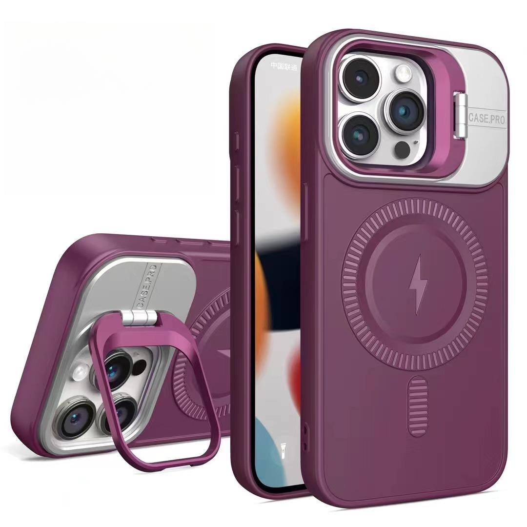 

Подходит для чехла для телефона Apple 15, 16promax, чехол с невидимой подставкой для объектива, мягкий защитный чехол Apple 15Plus