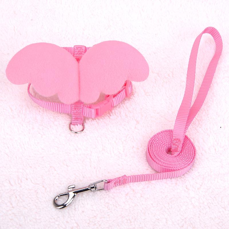 Small Pet Harness with Angel Wings - Multiple Colors Available