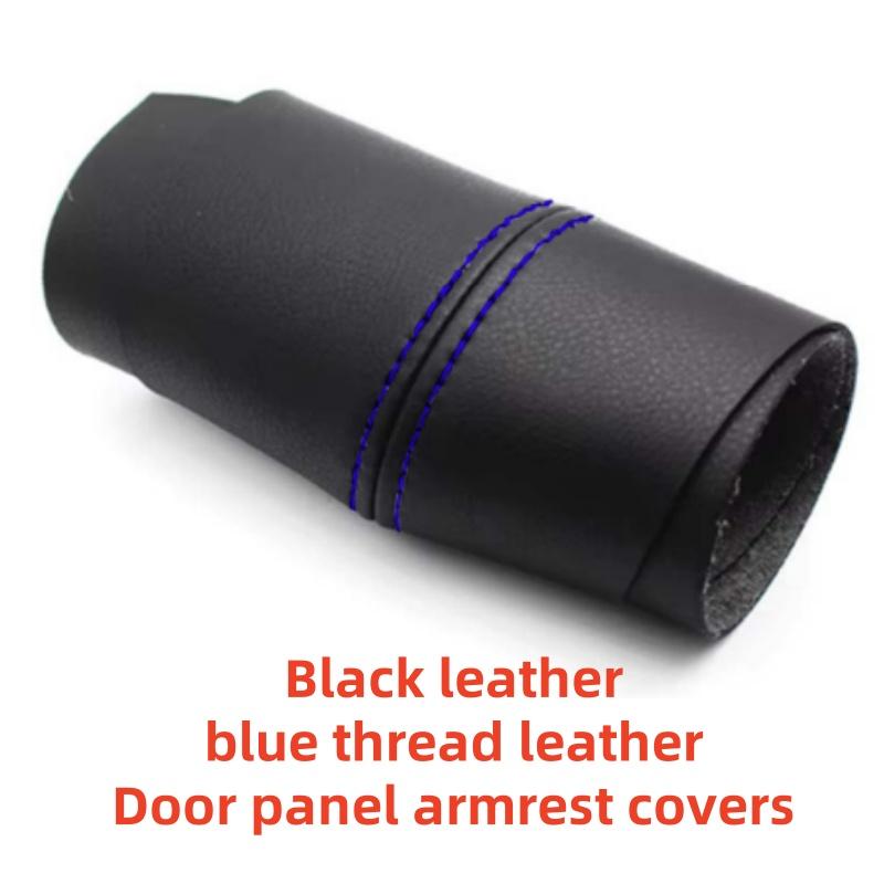 Black Leather Door panel armrest covers Black For Volkswagen Golf 4 MK4 Jetta Bora 1998 1999 2000 2001 2002 2003 2004 2005