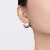 S925 Sterling Silver Brushed Matte Ball Stud Earrings - Women's Simple Luxury Design, European & American Style