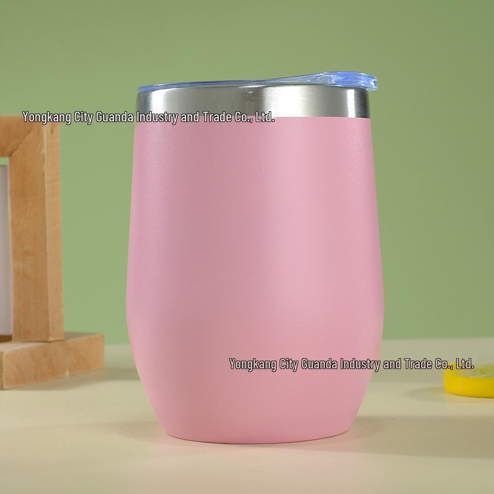 12oz Isolierter Eierschalenbecher | doppelwandiger Edelstahl Rotwein-Tumbler